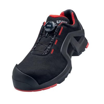 1 support Halbschuhe S3 65673 schwarz/rot, Weite 12, Größe 48