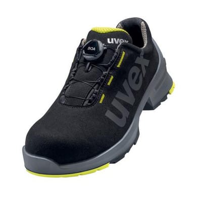 1 Halbschuhe S2 65667 schwarz/gelb, Weite 10, Größe 50