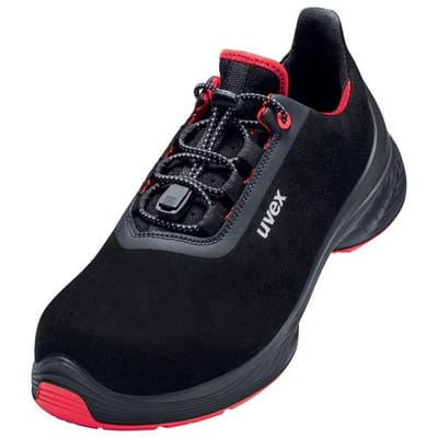 1 G2 Halbschuhe S2 68497 schwarz/rot, Weite 10, Größe 38