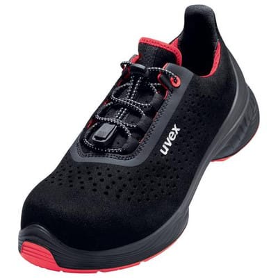 1 G2 Halbschuhe S1 68469 schwarz/rot, Weite 12, Größe 47