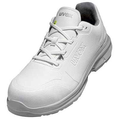 1 sport white Halbschuhe S3 65821 weiß, Weite 10, Größe 35