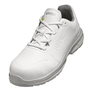 1 sport white Halbschuhe S3 65823 weiß, Weite 12, Größe 47