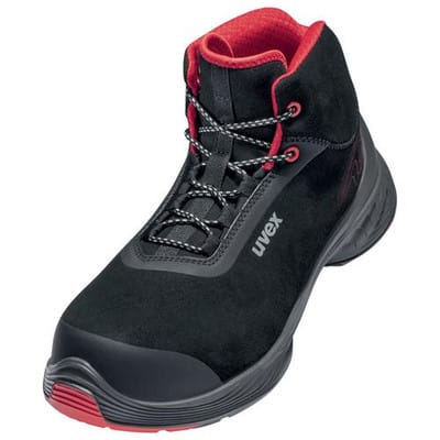 1 G2 Stiefel S3 68392 schwarz/rot, Weite 11, Größe 36