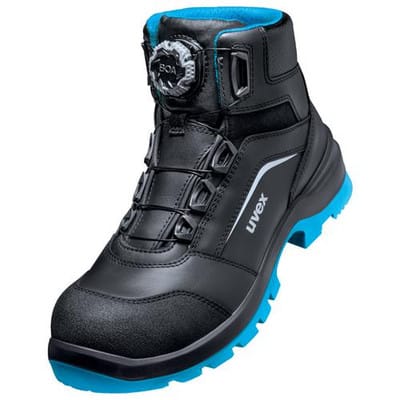 2 xenova® Stiefel S3 95692 schwarz/blau, Weite 11, Größe 48