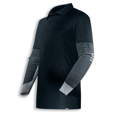 Poloshirt cut doubleflex FR schwarz, Größe XL