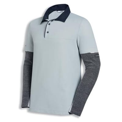Poloshirt cut nanoflex hellgrau, Größe L