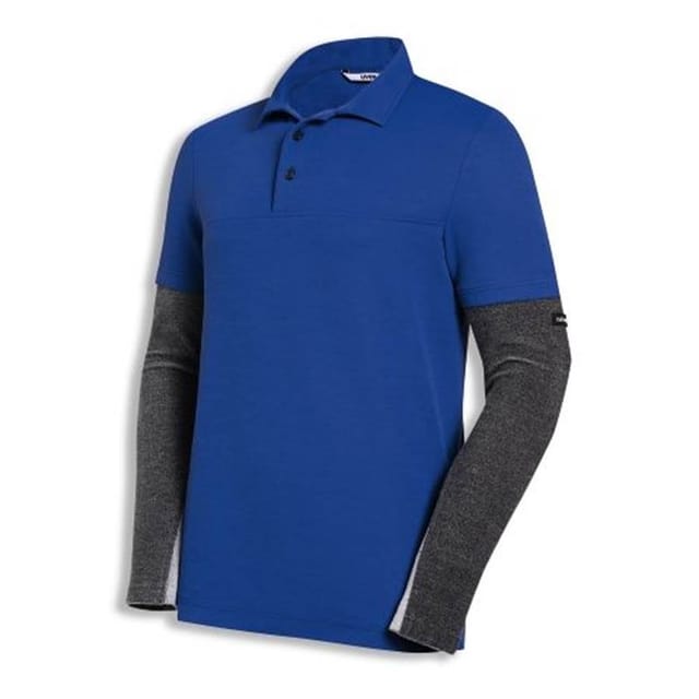Poloshirt cut nanoflex blau, Größe XXL
