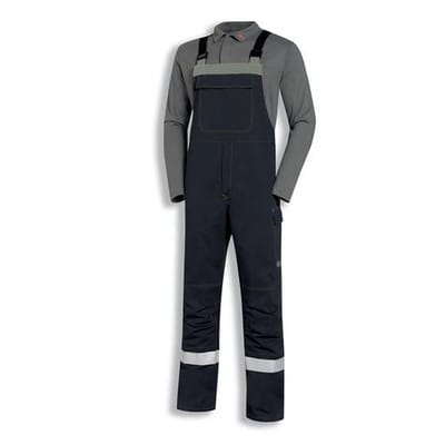 Latzhose multifunction grau, Größe 56, 58