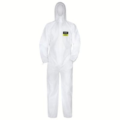 5/6 air Einwegschutz-Overall weiß, Größe M