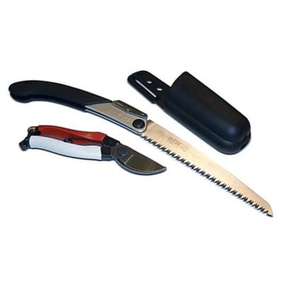 Okatsune Top Gartenpflegesatz mit Gartenschere & Klappsäge 210mm 7,5 ZpZ grob