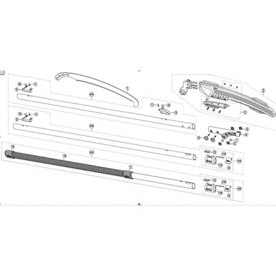 Ersatzblatt Forester 380 mm, 7,5 ZpZ