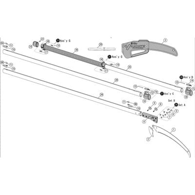 Ersatzblatt Hayate 420 mm, 6,5 ZpZ KSI037342-L3