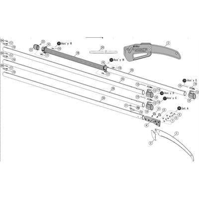 Ersatzblatt Hayate 420 mm, 6,5 ZpZ KSI037342-L4