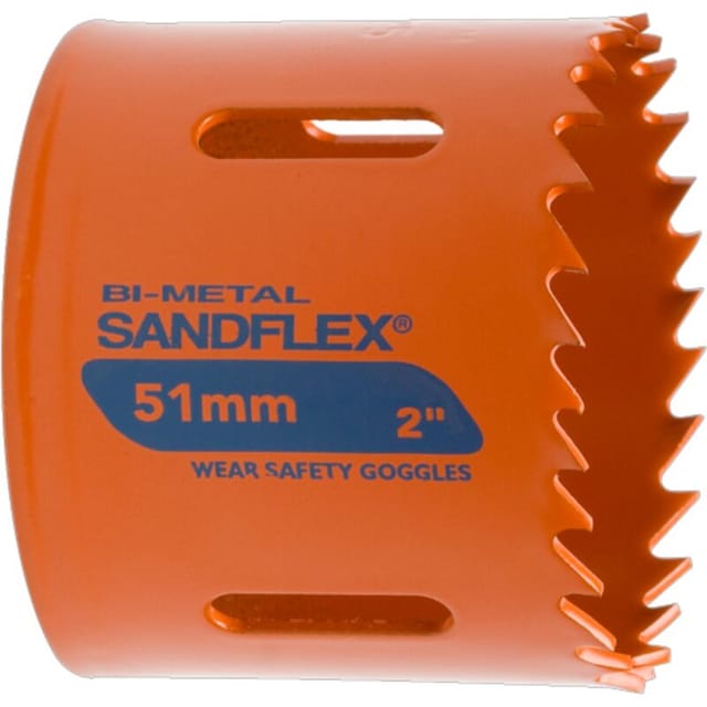 Lochsäge Sandflex® Bimetall, Tiefe 38mm, 4/6 Zpz, Ø 21mm