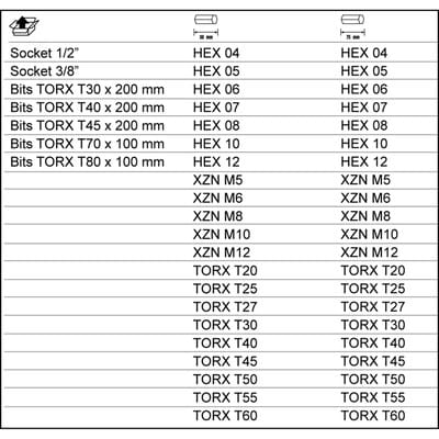 Bit-Satz, 49-teilig, 10mm Schaft