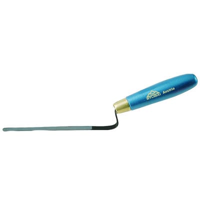 Fugenkelle flacher Hals, Griff blau 10 mm