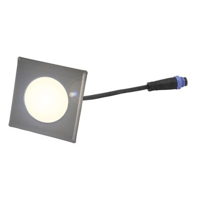 TerraLight Einzelspot 60x60mm, Anthrazit, warmweiß
