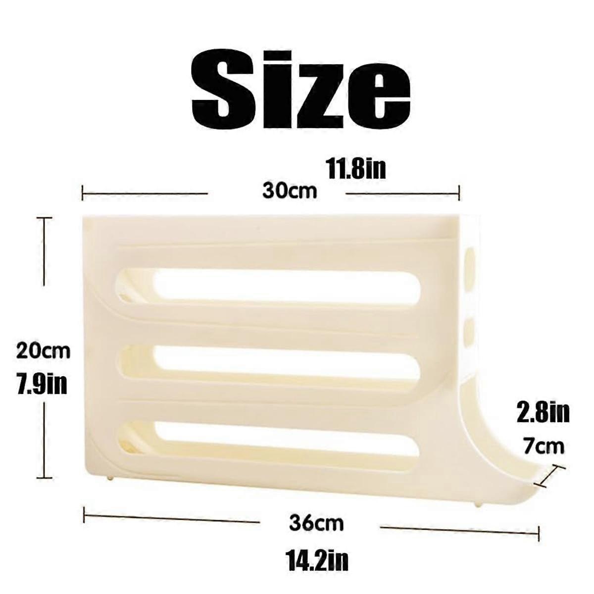 4-stöckiger Eierhalter Für Den Kühlschrank, Automatischer Eierrollenspender Für 30 Eier