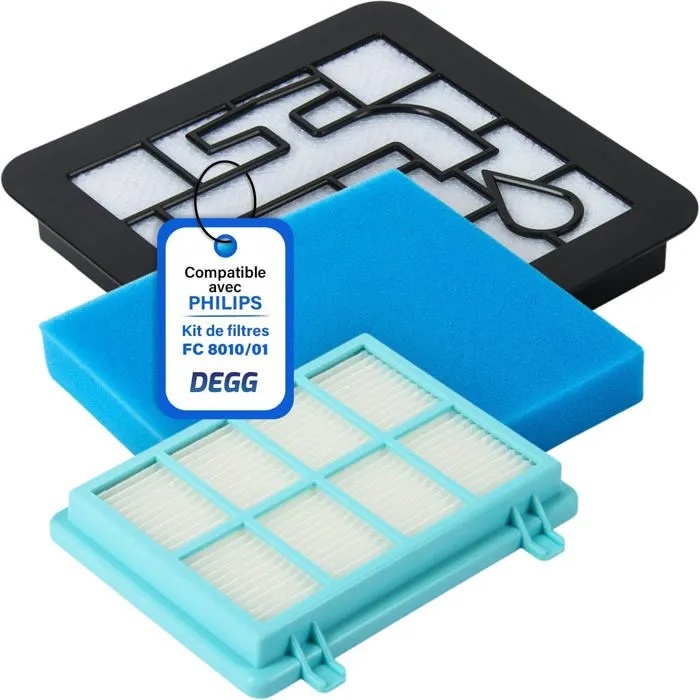 Fc9331/09 Ersatzfilter-set Für Philips Powerpro Compact Und Active Bodenstaubsauger Fc9331/09, Fc9332/09 Filter.