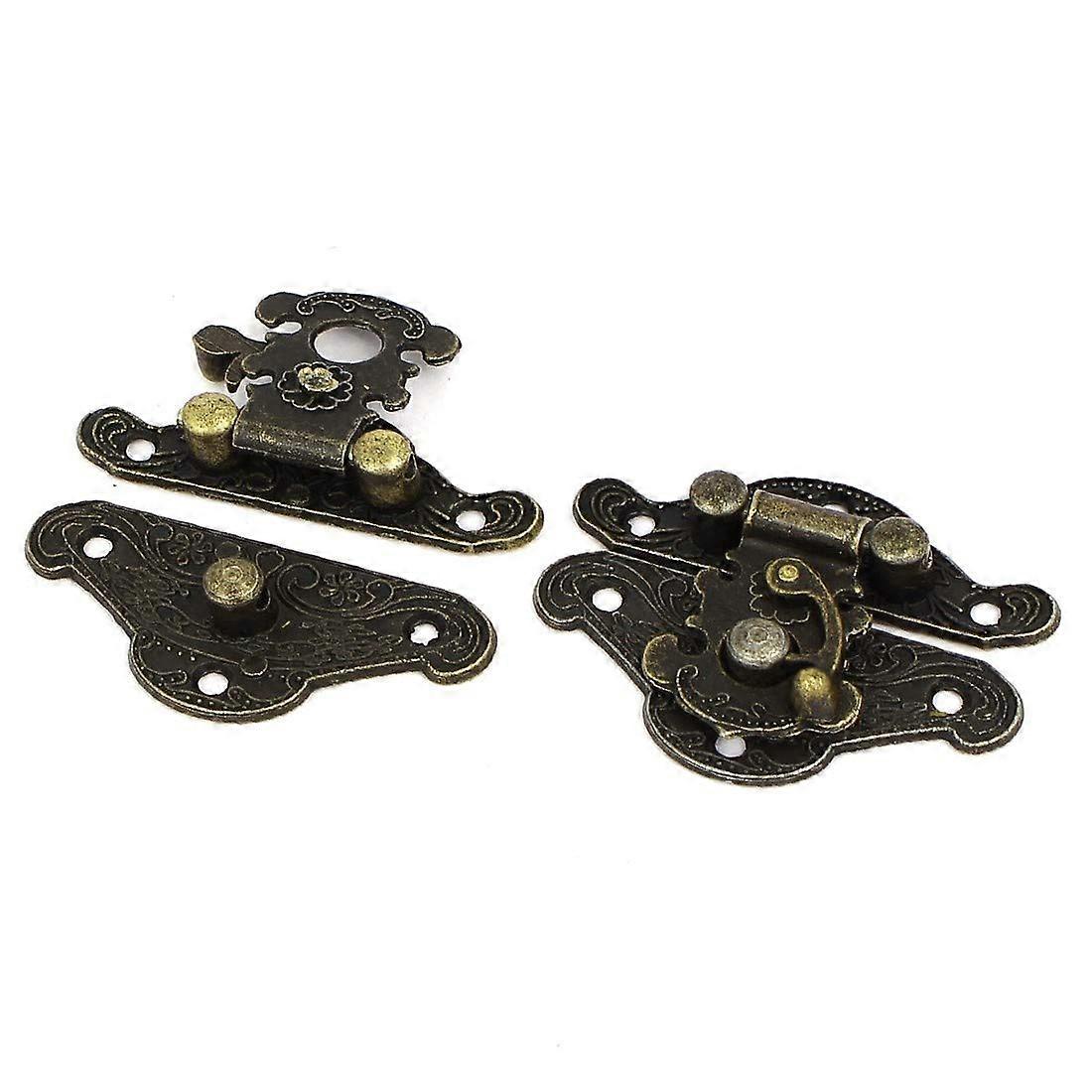 Bronzefarbener Kastenverschluss, 30 Mm X 38 Mm, 5er-pack, Robuster Metall-knebelverschluss Mit Sicherem Verriegelungssystem