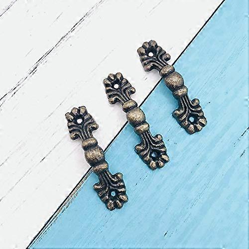 Set Mit 10 Antiken Bronze-möbelgriffen, 43 Mm, Vintage-schubladenknöpfe Für Schmuckkästchen Und Küchen