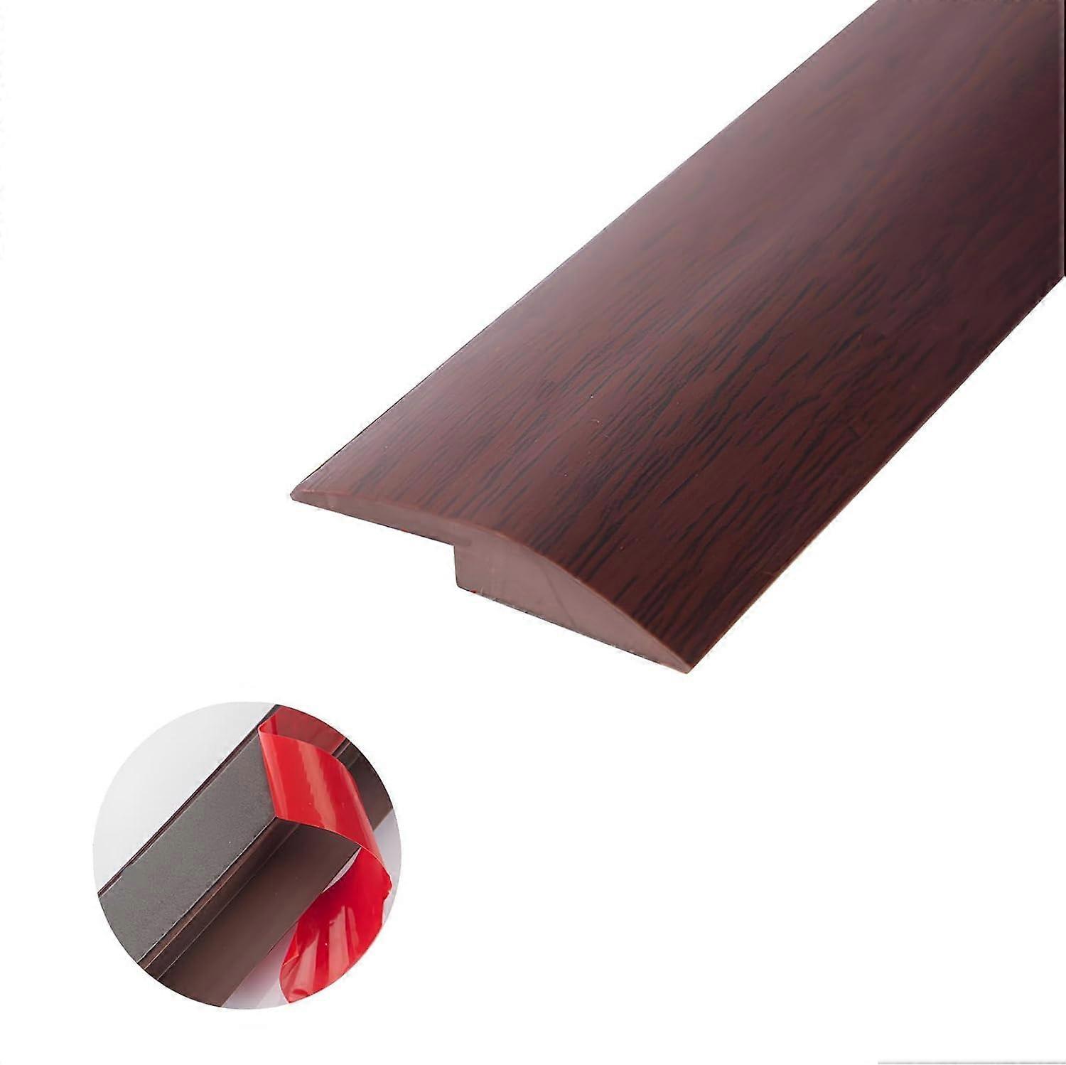 Selbstklebendes Bodenschwellenprofil Für Teppich Und Fliesen, Aus Wasserdichtem Pvc, Dunkelrot, 3,5 × 200 Cm