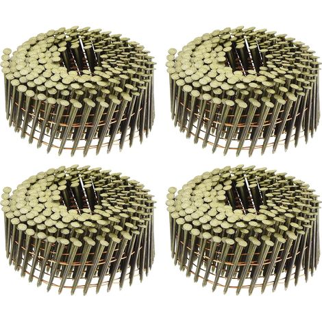 Quarkzman 1200 1-3/4" X 0,083" Ringschaft-rundkopf-verkleidungsnägel 15 Grad Auf Drahtspule Für Lattung Und Verkleidungsmaterialien