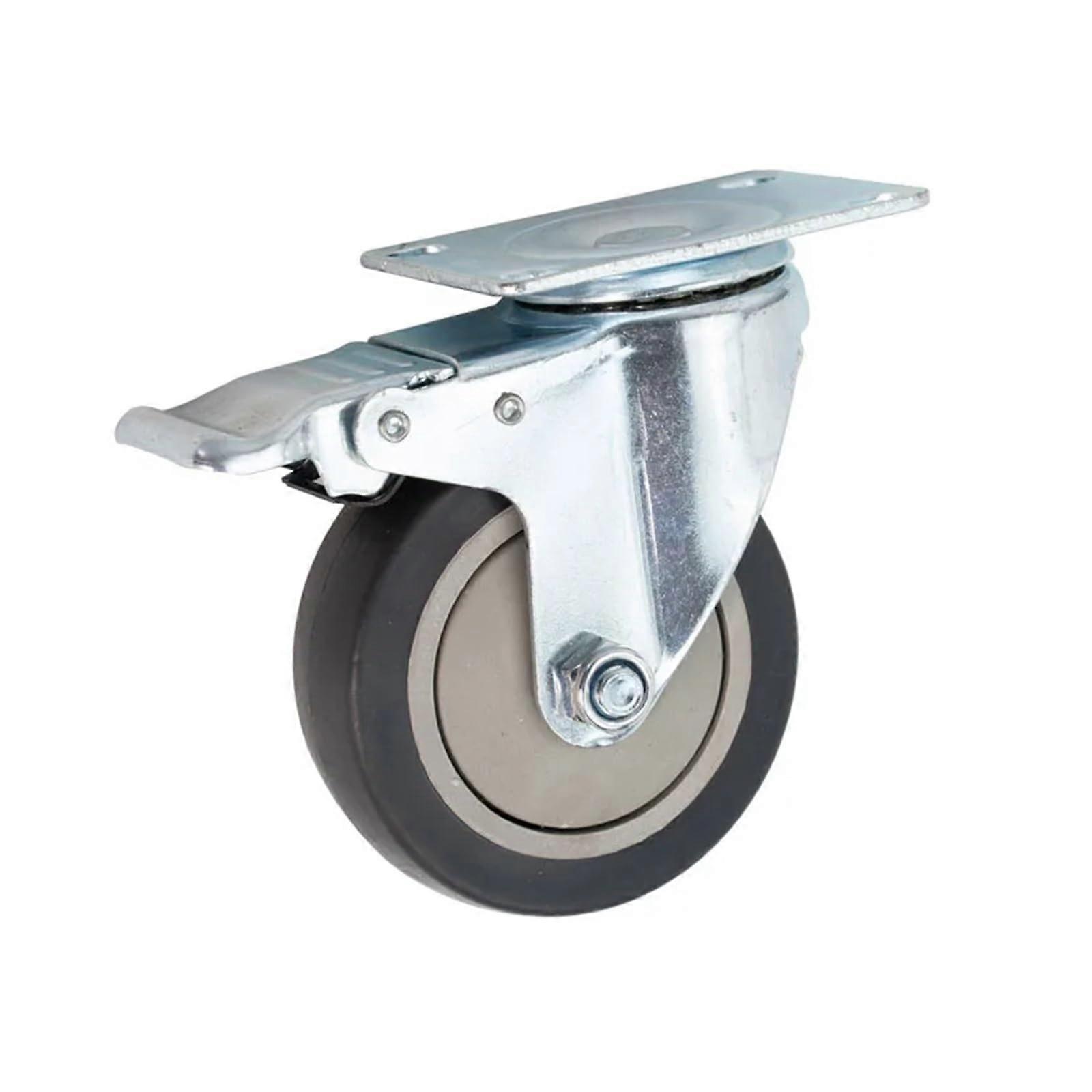 7,6 Cm (3 Zoll) Verzinkte Lenkrolle, Plattenmontage Für Laufwagen, 360°-drehung