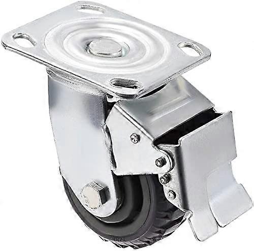 Schwerlast-lenkrollen (10 Cm) Mit Bremse, Aus Pvc, 360° Geräuschlos Drehbar, Für Möbel Und Werkbänke, Grau