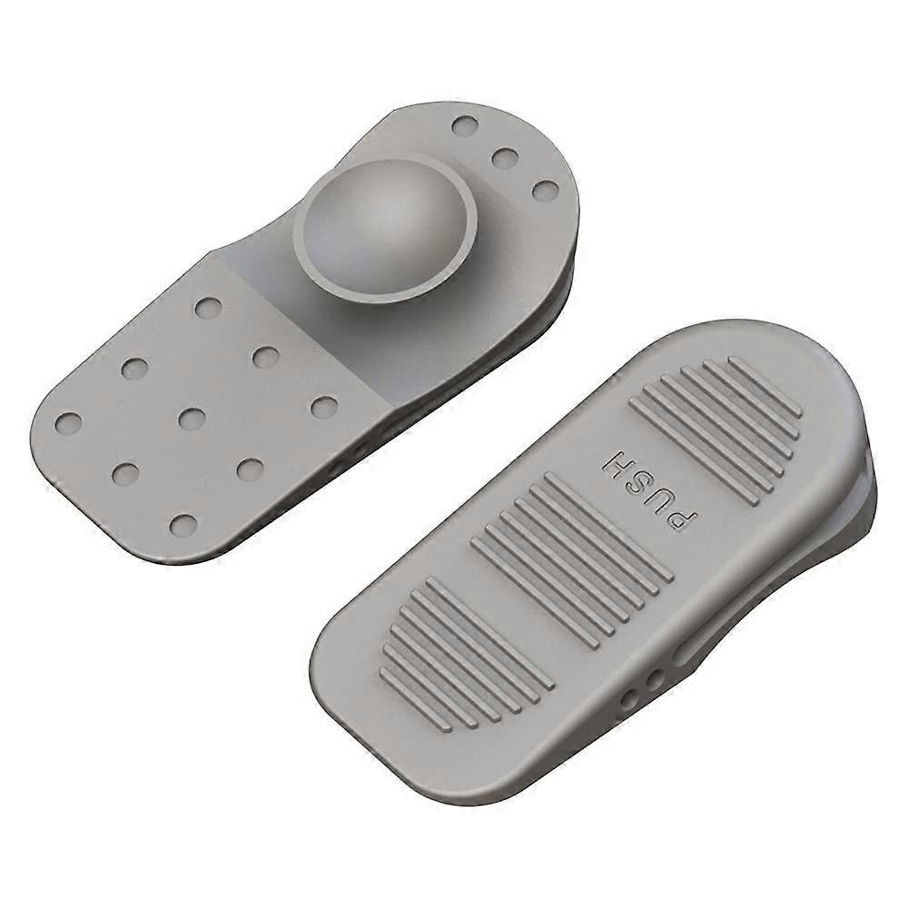 Türstopper Aus Gummi Mit Saugnapf Und Rutschfester Unterseite, Stabiler Keil Für Zuhause Und Büro (grau, 4er-pack)
