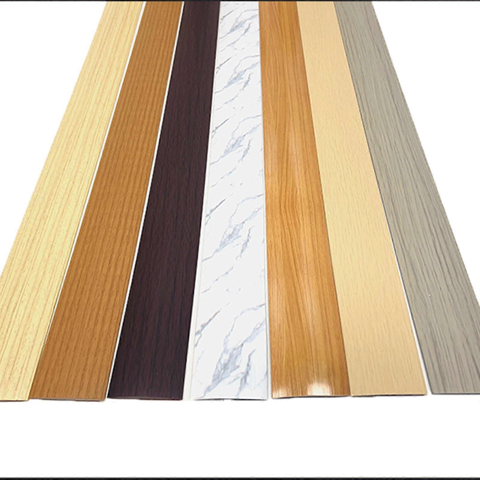 M (6,56 Ft) Vinyl-übergangsleiste, Graue Holzoptik, Selbstklebend, Strapazierfähiges Pvc-kantenband