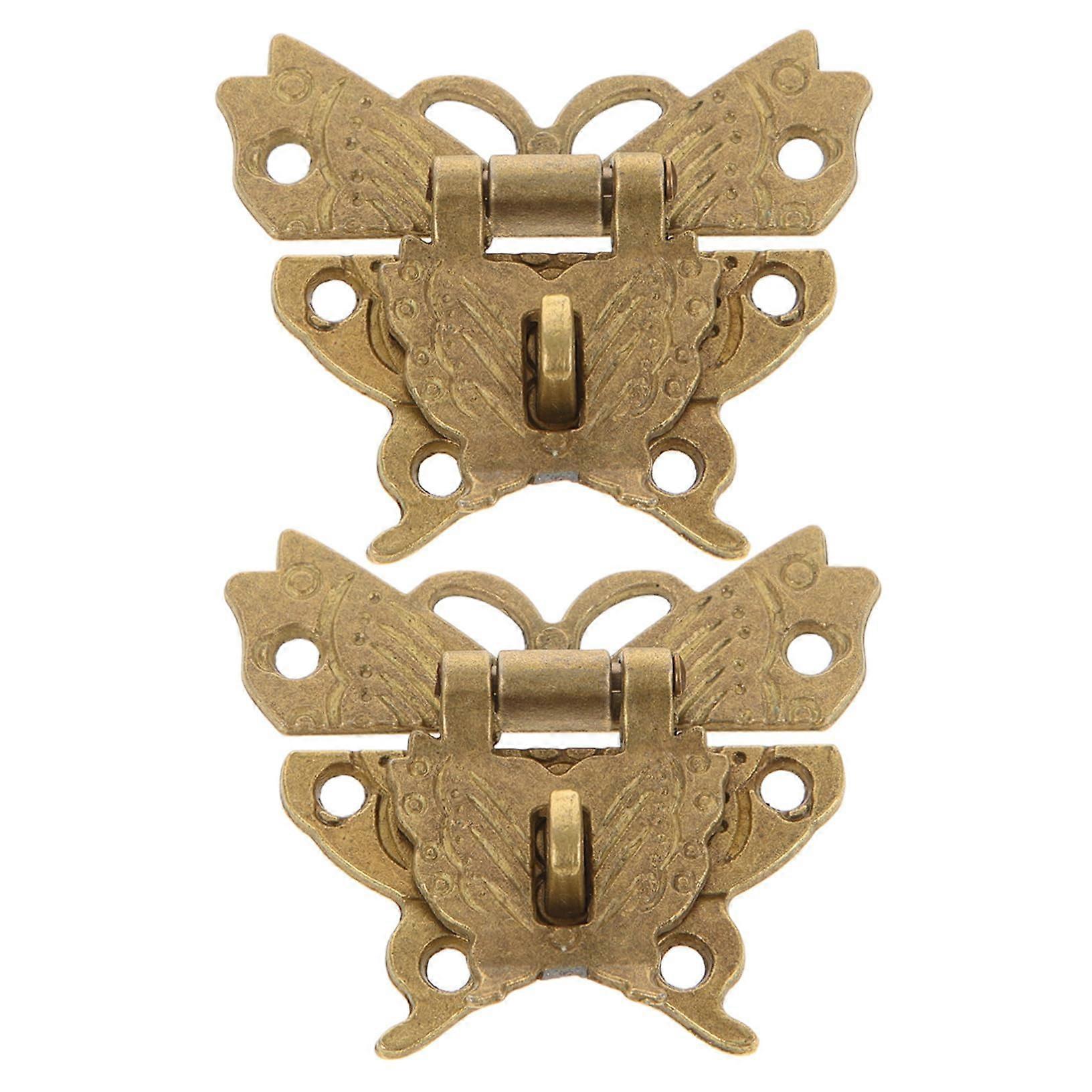 Set Aus 2 Antiken Vorhängeschlössern Für Schmuckkästchen Oder Schränke, Robustes Metallschloss Mit Sicherem Verriegelungssystem.