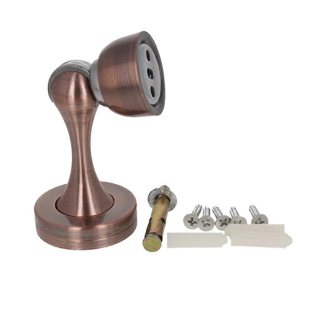Magnetischer Türstopper (2er-set) Aus Kupferfarbener Zinklegierung, Starke Befestigung Und Kein Bohren Erforderlich.