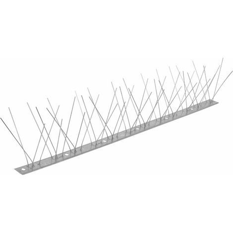 Packung Mit 10 Vogelfallen, 50 Cm - 5 M Lange Edelstahlspitzen - Vertreibt Tauben, Spatzen, Krähen Und Katzen, Für Balkone Und Dächer