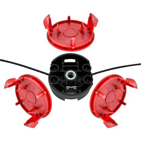 Bosch Schneidfaden F016800431, 37 Cm X 3,5 Mm Für Afs 23-37 Freischneider, Schneidkopf F016f04839, Schneidfadenspulenabdeckung F016f04841 (3+1-packung)