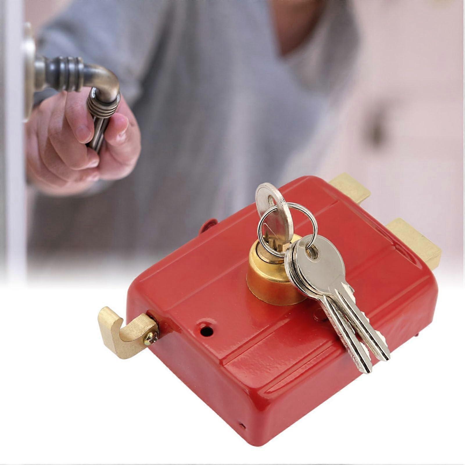 Robustes Messing-riegelschloss Für Haustüren, Manipulationssicher Und Korrosionsbeständig