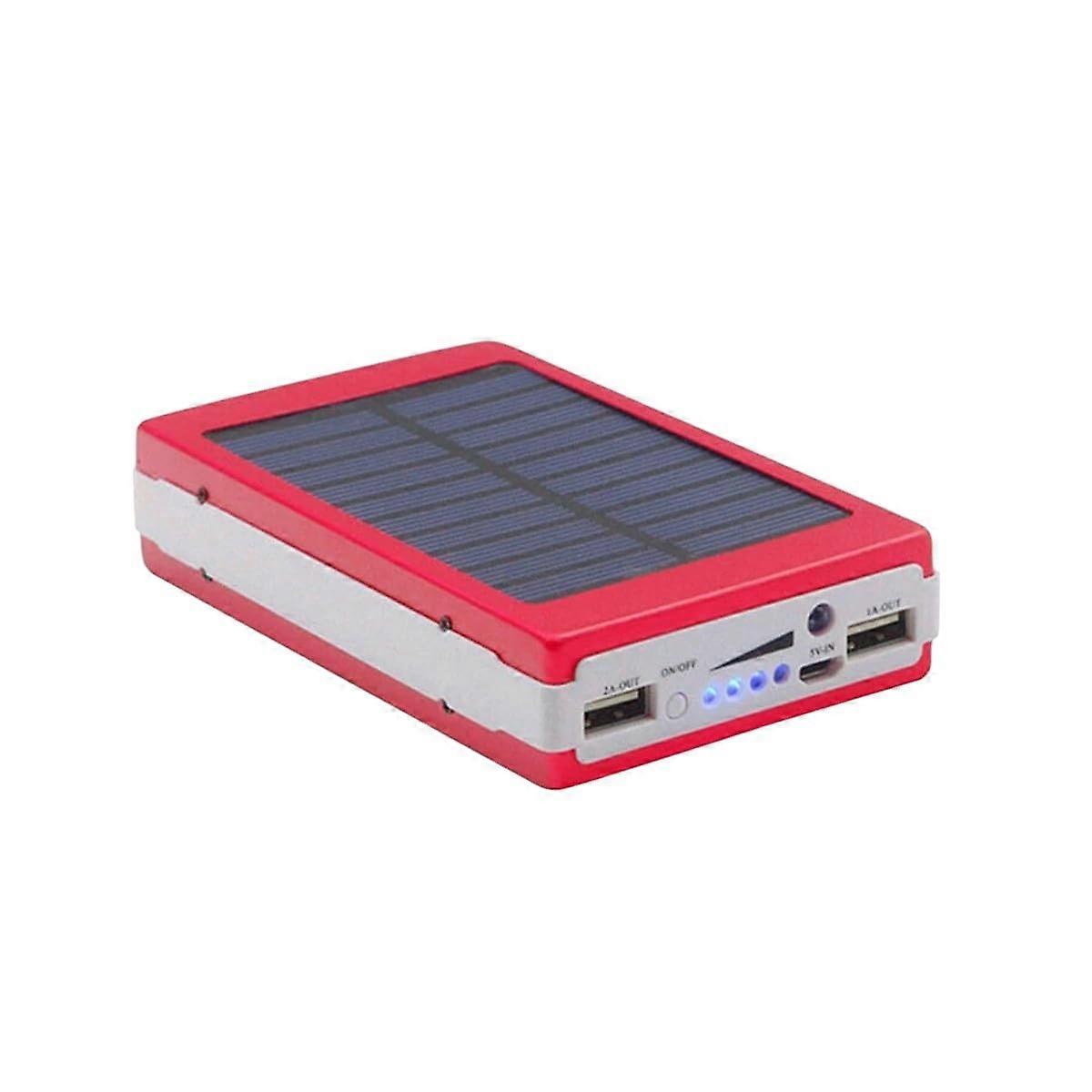Externes Batteriefach, Unterstützt 5 X 18650-akkus, Zwei Usb-ausgänge, Solarladung, Selbstmontage