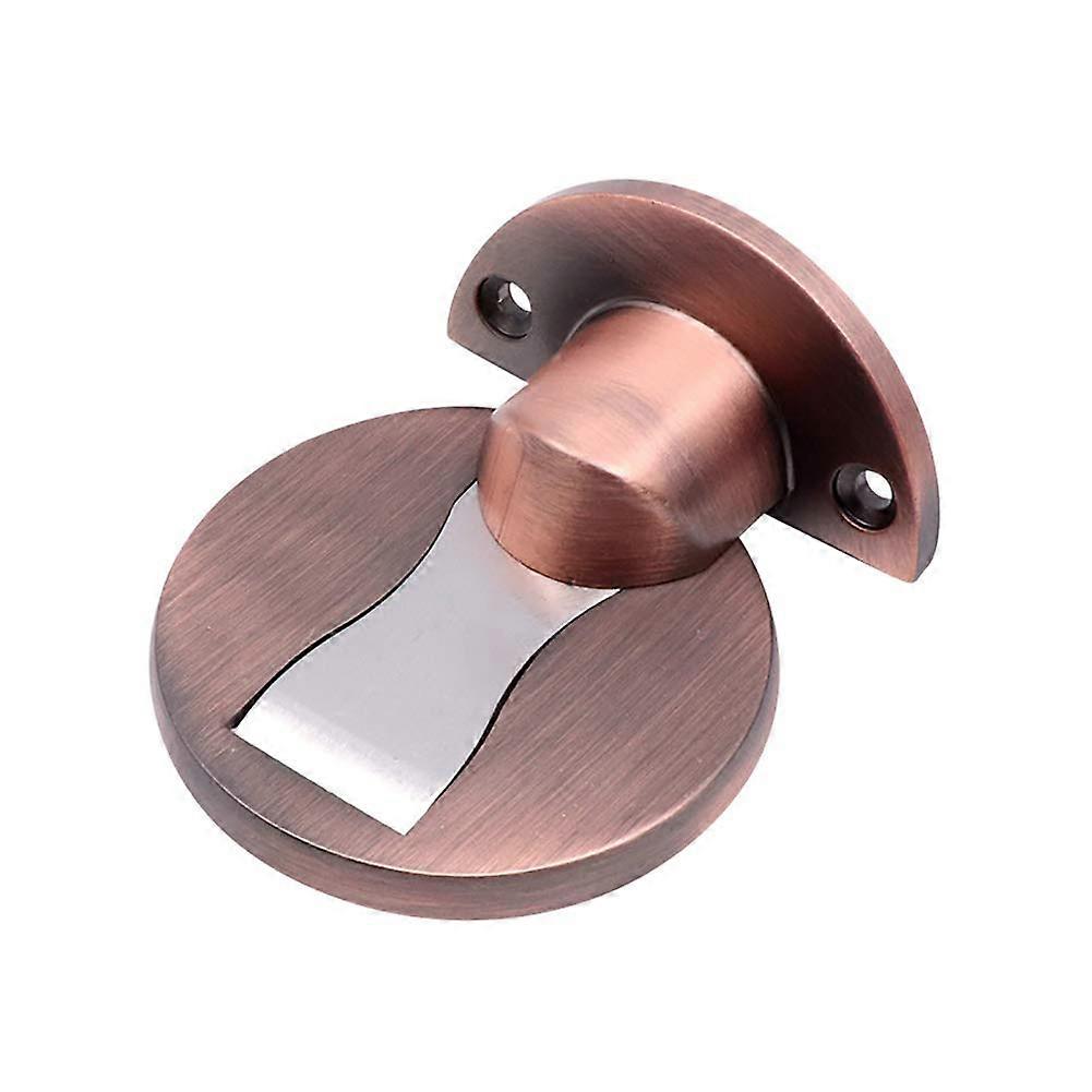 Robuster Magnetischer Türstopper Mit Riegel, Wand- Und Bodenhalterung Aus Zinklegierung, 2er-set, Rot