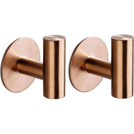(roségold) 2-teiliges, Selbstklebendes Wandhaken-set Für Badezimmer Und Küche. Handtuchhaken. Bilderhaken Ohne Bohren. Selbstklebender Handtuchhalter Aus Edelstahl.