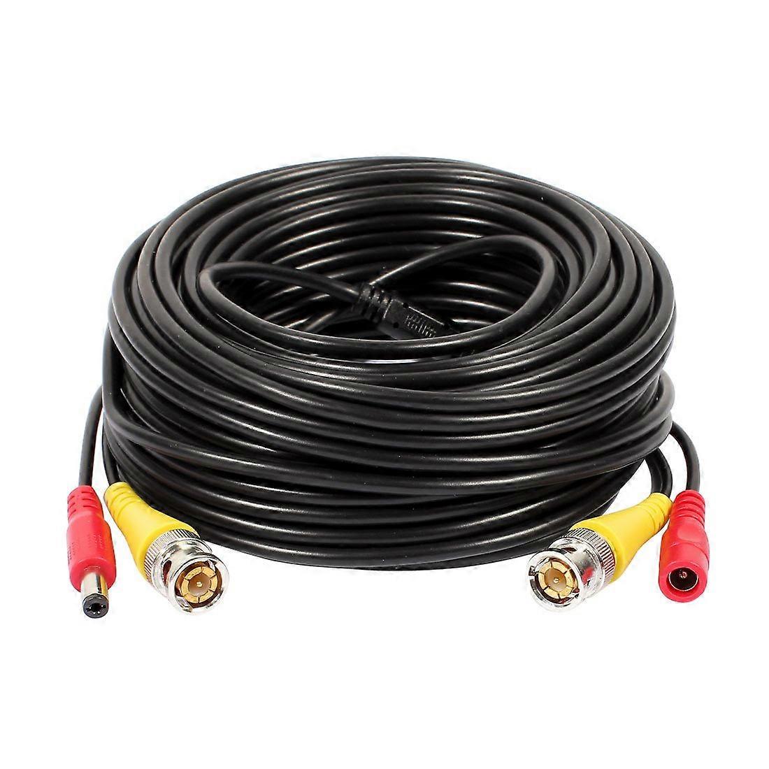 15 M (49,2 Ft) Langes Kabel Für Cctv-überwachungskameras Mit Bnc-videoanschlüssen Und 2-in-1-netzteil Für Eine Einfache Installation.