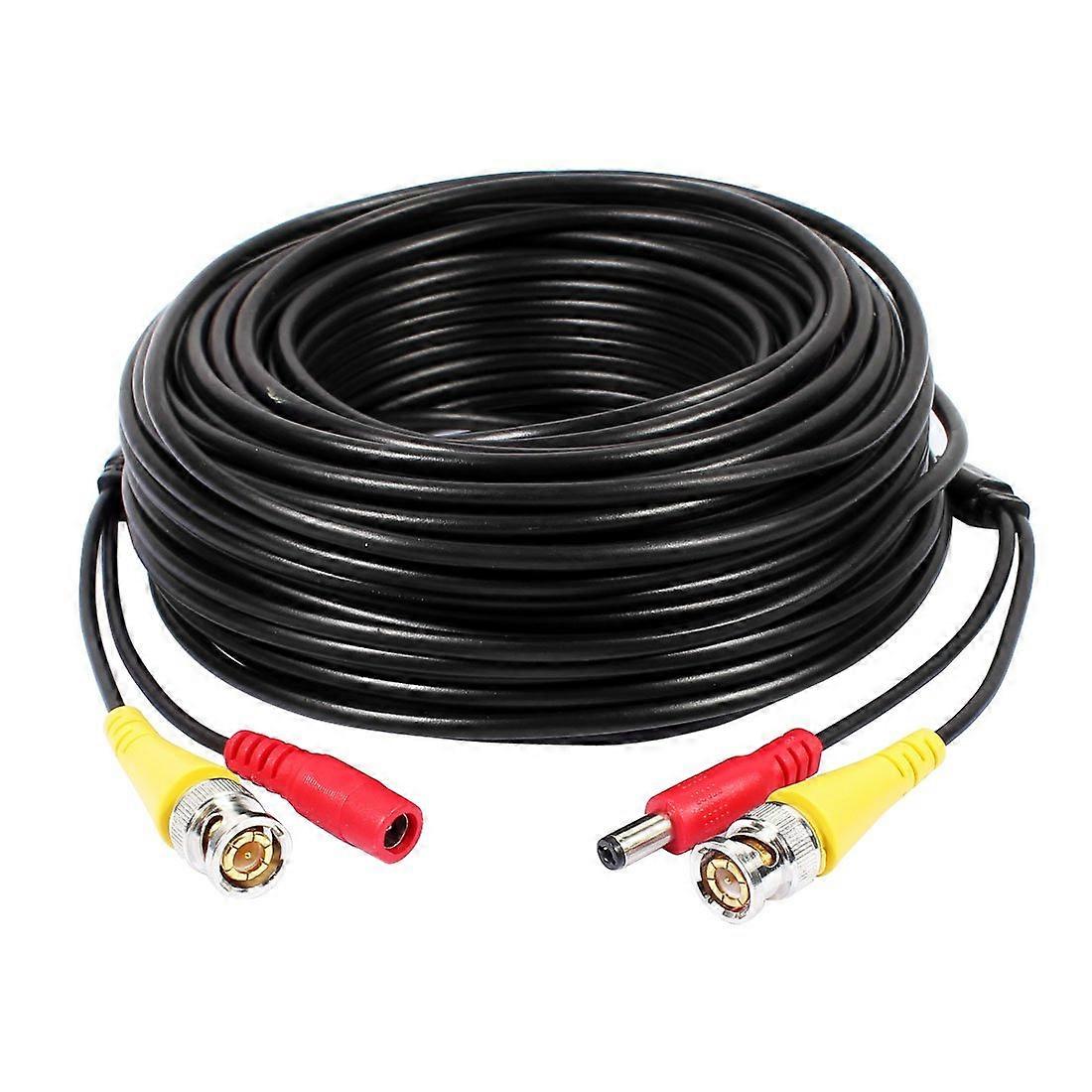 30 M Dc Bnc-videostromkabel Für Cctv-kameras, Dünn (3,8 Mm)