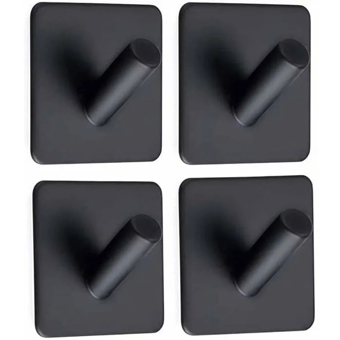 5 Selbstklebende Haken, Kein Bohren Erforderlich, Edelstahl, Wasserdichter Handtuchhalter, Selbstklebender Wandhaken Für Badezimmer, Odipie