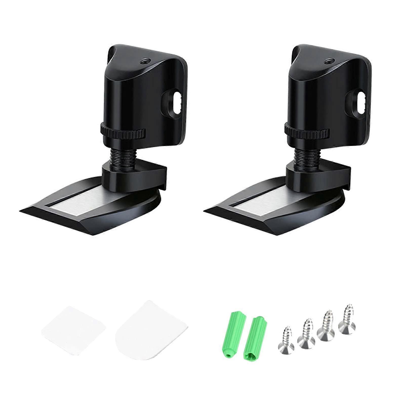 Verstellbarer Magnetischer Bodenstopper, Zinklegierung, 2er-set, Schwarz