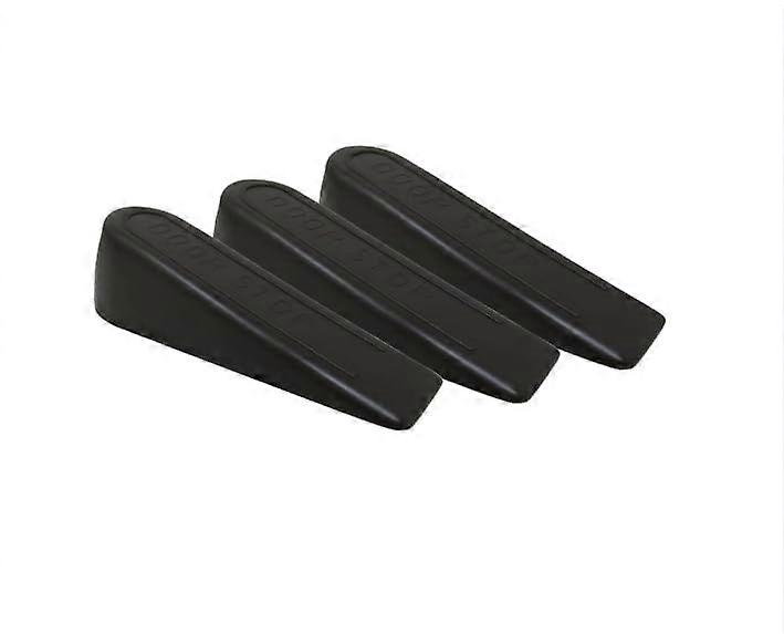 Set Mit 3 Abriebfesten Türkeilen Aus Gummi, Robuste Türstopper Für Böden In Haus Und Büro.