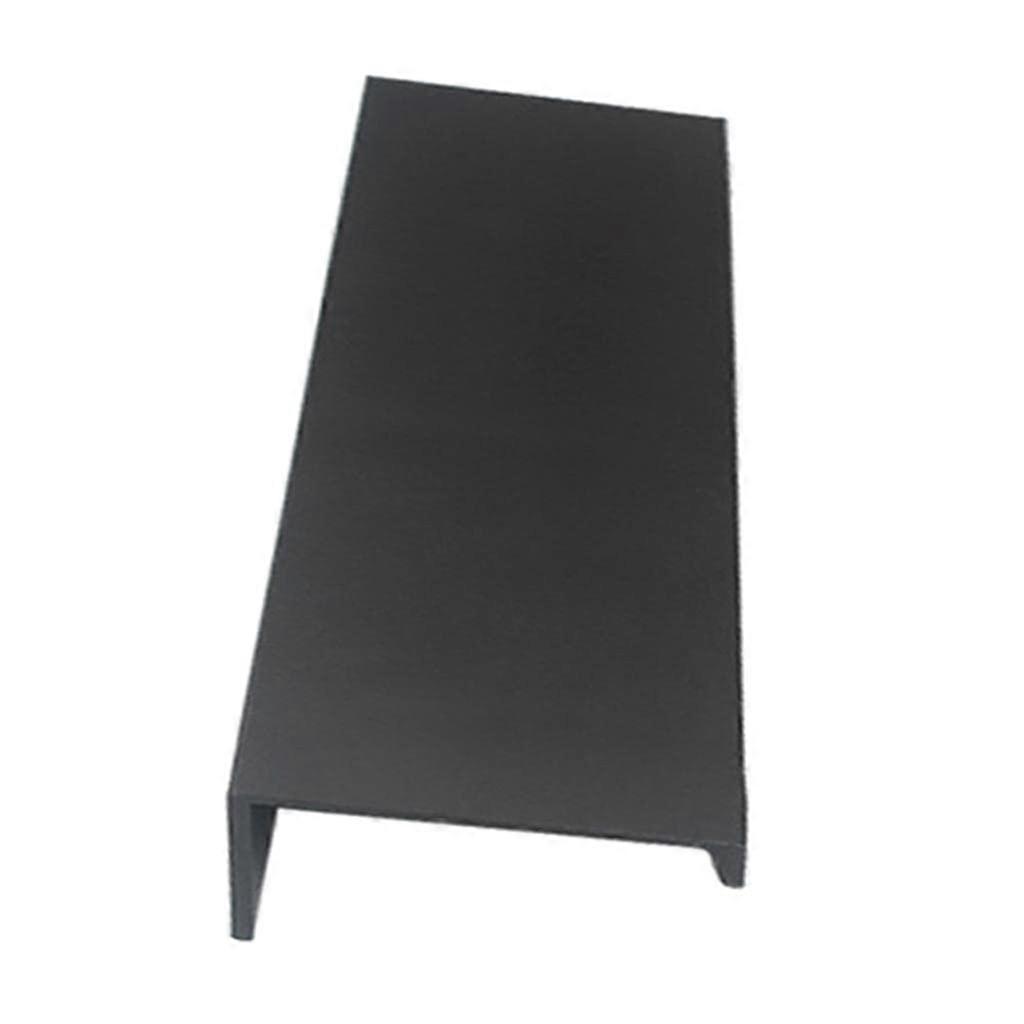 Unsichtbare Möbelgriffe In Mattschwarz, Moderne Küchenschubladengriffe Aus Aluminium, Verdecktes Design, Rostfrei, 80 X 200 Mm