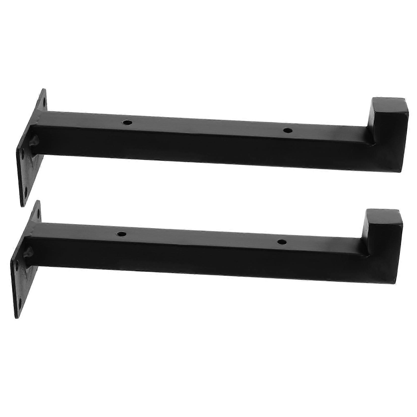 Set Aus 2 Robusten Wandhalterungen Für Schwebende Regale, Aus Metall, Einfach Zu Montieren Für Die Inneneinrichtung