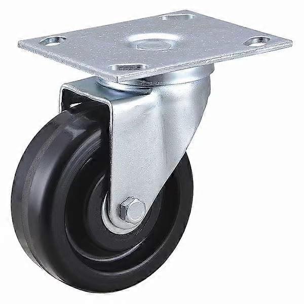 10 Cm (4 Zoll) Lenkrolle Mit Montageplatte, Tragfähigkeit 159 Kg (350 Lb), Abriebfeste Phenolharzrolle, Robust, Für Transportwagen Und Werkbänke