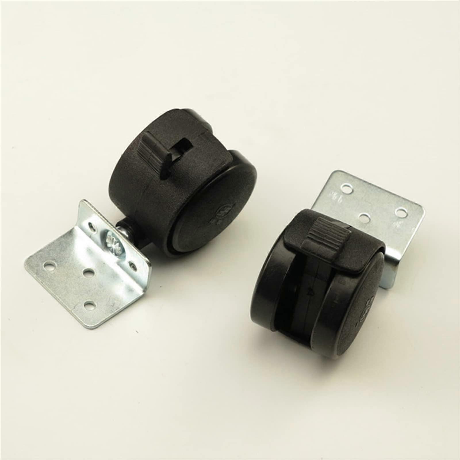 40-mm-lenkrollen, 4er-set, Schwarz, Ersatz Für Bürostühle, Sofas Und Möbel