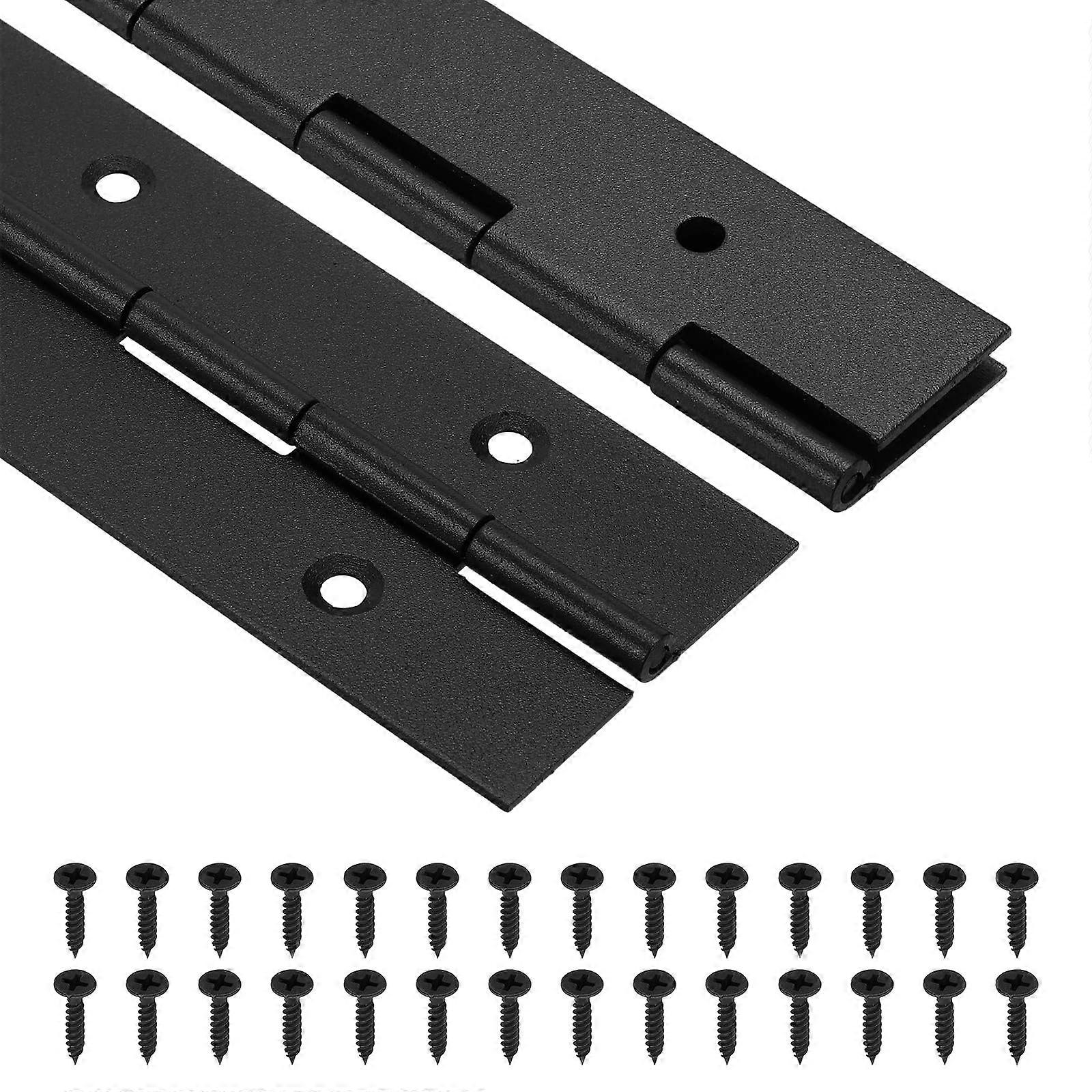Hochwertiges 40,6 Cm (16 Zoll) Langes Klavierband Aus Edelstahl – 2er-pack – Rostfreies, Durchgehendes Scharnier Inklusive Schrauben Für Schränke Und Türen
