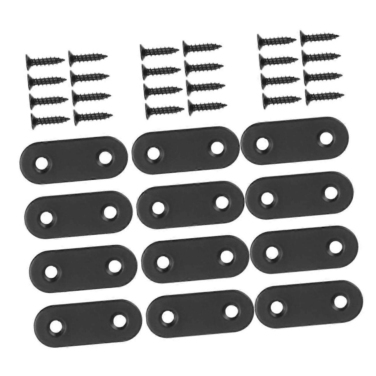 Set Mit 12 Robusten Edelstahl-eckwinkeln Für Möbel, Schränke Und Regale, Inklusive Schrauben.